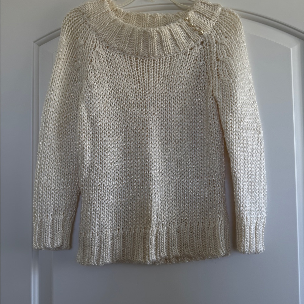Pout Cream Cowl Neck Women's Sweater